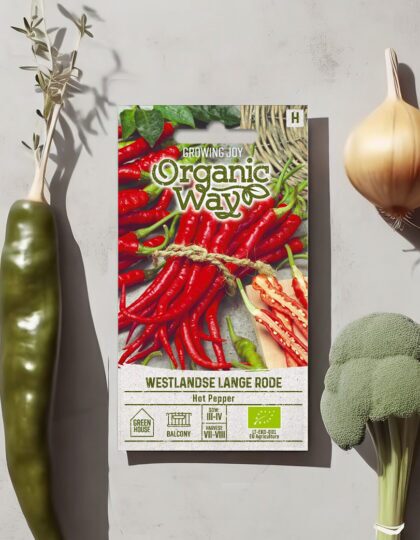 Orgaanilised tšillipipra seemned 'Westlandse Lange Rode'